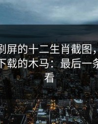 朋友圈刷屏的十二生肖截图，可能暗藏引导下载的木马：最后一条一定要看